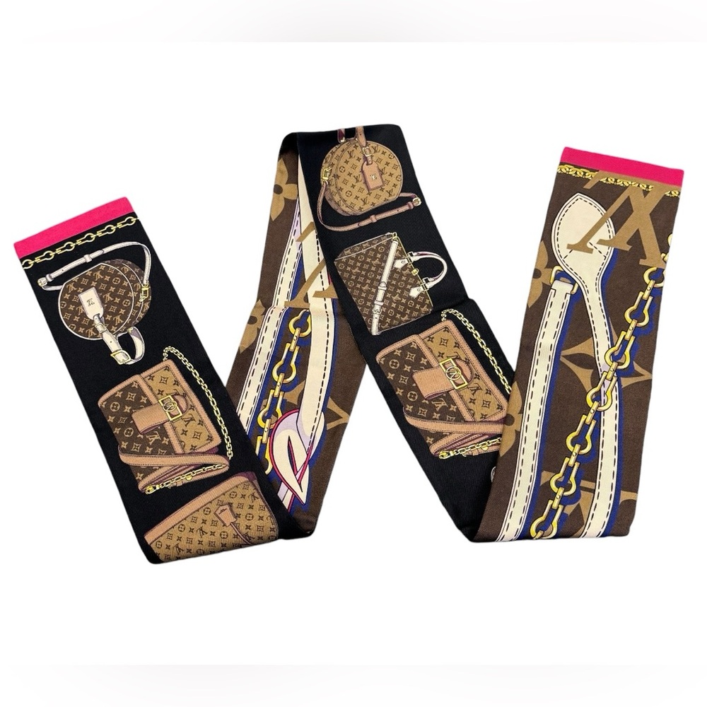 Silk Monogram Tribute To Bandeau Marron/SoldOut